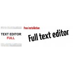 Text editor | Full text editor